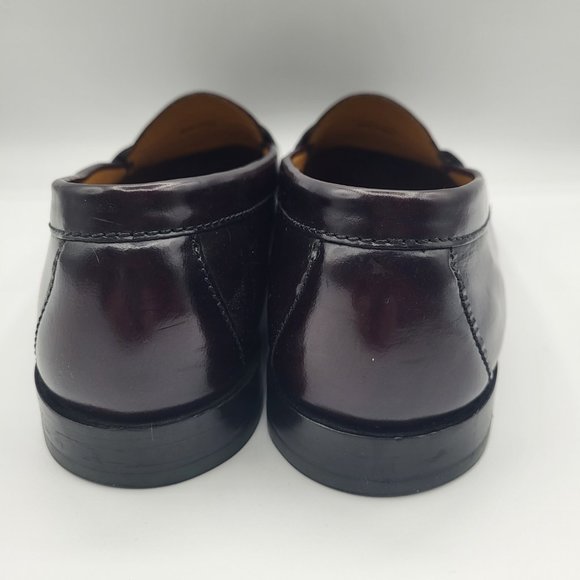 Cole Haan Burgundy Tassel Loafers - Picture 4 of 8